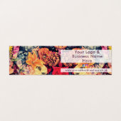 Carte De Visite Jolies fleurs d'automne couleurs rustiques (Extérieur déplié)