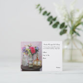 Carte De Visite Jolis chat/fleurs/boutique de cadeaux (Debout devant)