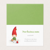 Carte De Visite Jolis jouets de lutin de Noël (Extérieur déplié)
