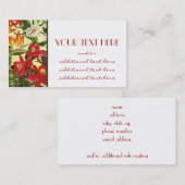 Carte De Visite Jolis pétales (Devant / Derrière)