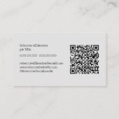 Carte De Visite Jolis services de jardinage fantaisistes et code Q (Dos)