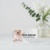 Carte De Visite Jolis services pour chiens et animaux (Debout devant)