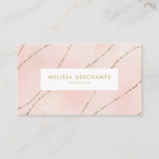 Carte De Visite Jolis simples rougissent des parties scintillantes (Devant)