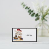 Carte De Visite Jolly roger, Bateau pirate & Poitrine de pirate (Debout devant)