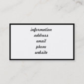 Carte De Visite Jolly roger, Bateau pirate & Poitrine de pirate (Dos)