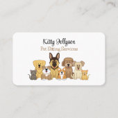 Carte De Visite JollyKins mignon animal assis (Devant)