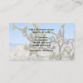 Carte De Visite Joshua Tree en Californie (Dos)