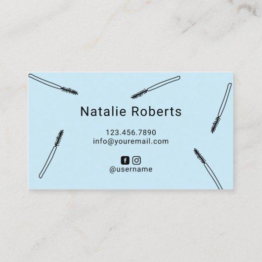 Carte De Visite Jote Eyelash Extensions Lash Maquillage Artiste Bl (Dos)