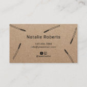 Carte De Visite Jote Eyelash Extensions Maquillage Artiste Rustiqu (Dos)