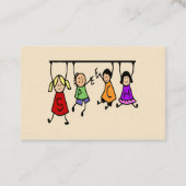 Carte De Visite Jote Kids Cartoon tenant des mots de la parole (Dos)