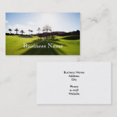 Carte de visite jouant au golf (Devant / Derrière)