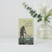 Carte De Visite Jouant des taches frappant le vert de boule de (Debout devant)