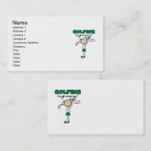 Carte De Visite Jouer au golf est super (Devant / Derrière)