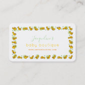 Carte De Visite Jouer Bébé Jaune Canards mignons Duckies Points ve (Devant)