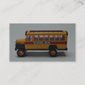 Carte De Visite Jouet d'autobus scolaire pour des enfants (Dos)