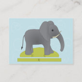 Carte De Visite Jouet éléphant (Dos)