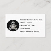 Carte De Visite Jouet magique de la poupée blanche de Kawaii (Dos)