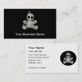 Carte De Visite Jouet magique drôle de poupée blanche de vaudou de (Devant / Derrière)