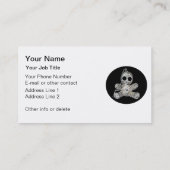 Carte De Visite Jouet magique drôle de poupée blanche de vaudou de (Dos)