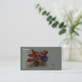 Carte De Visite Jouet plat coloré pour des enfants (Debout devant)