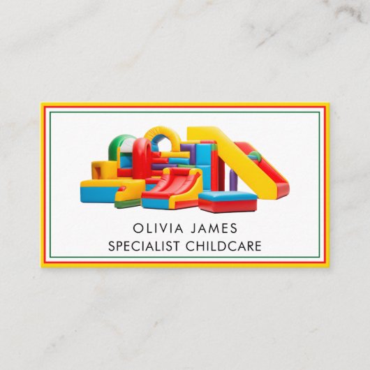 Carte De Visite Jouets doux Garde d'enfants Nanny Babysitter (Devant)