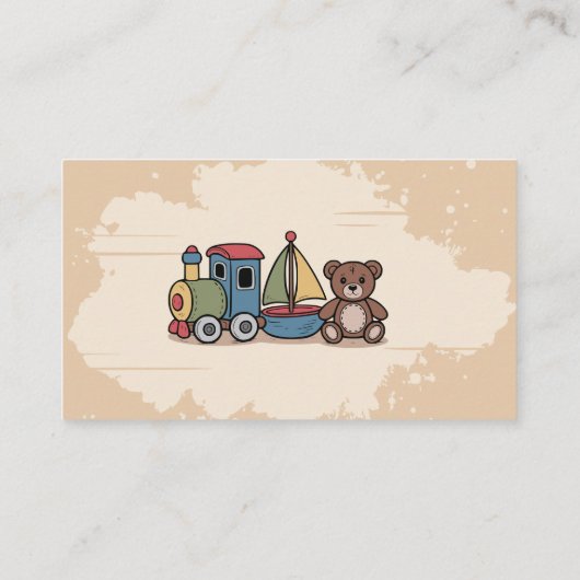 Carte De Visite Jouets en bois (Dos)