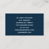 Carte De Visite Jouets pour enfants Thérapeutes (Dos)