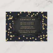 Carte De Visite Joueur Black Gold Jellow Party (Dos)