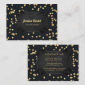 Carte De Visite Joueur Black Gold Jellow Party (Devant / Derrière)
