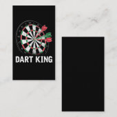 Carte De Visite Joueur Dart King Best Darts (Devant / Derrière)