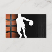 Carte De Visite Joueur de basket-ball avec balle (Dos)