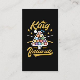 Carte De Visite Joueur de billard King Snooker Cue Sports Pool