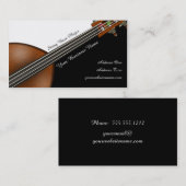 Carte De Visite Joueur de contrebasse (Devant / Derrière)