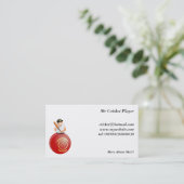 Carte De Visite Joueur de cricket (Debout devant)