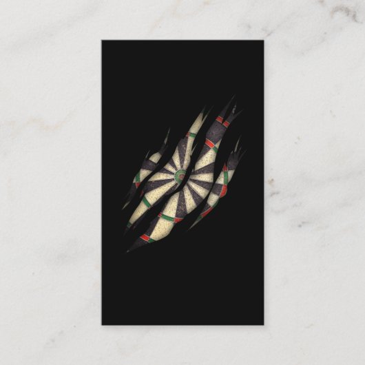 Carte De Visite Joueur de fléchettes Hobby Cible de flechettes (Devant)