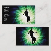 Carte De Visite Joueur de football Silhouette (Devant / Derrière)