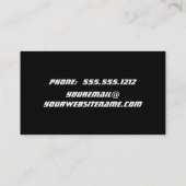 Carte De Visite Joueur de guitare (Dos)