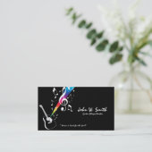 Carte De Visite Joueur de guitare/Carte de visite enseignant (Debout devant)