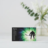 Carte De Visite Joueur de hockey cool (Debout devant)