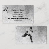 Carte De Visite Joueur de hockey sur glace (Devant / Derrière)