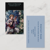 Carte De Visite Joueur de mandoline Vintage (Devant / Derrière)