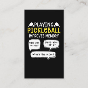Carte De Visite Joueur de Pickleball de sport amusant