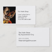 Carte De Visite Joueur de violon (Devant / Derrière)