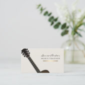 Carte De Visite Joueur guitariste Musicien Professeur Gold (Debout devant)