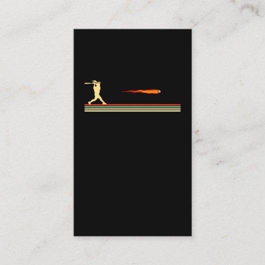 Carte De Visite Joueuse de baseball Fille de baseball softball drô (Devant)