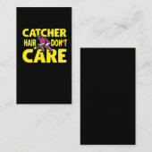 Carte De Visite Joueuse de softball de décrocheuse de cheveux (Devant / Derrière)