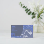 Carte De Visite Jour bleu (Debout devant)