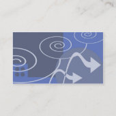Carte De Visite Jour bleu (Dos)