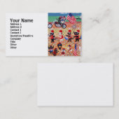 Carte De Visite Jour de la Déclaration d'Indépendance Labradors (Devant / Derrière)