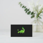 Carte De Visite Jour de la Saint Patrick Leprechaun Dinosaur T Rex (Debout devant)